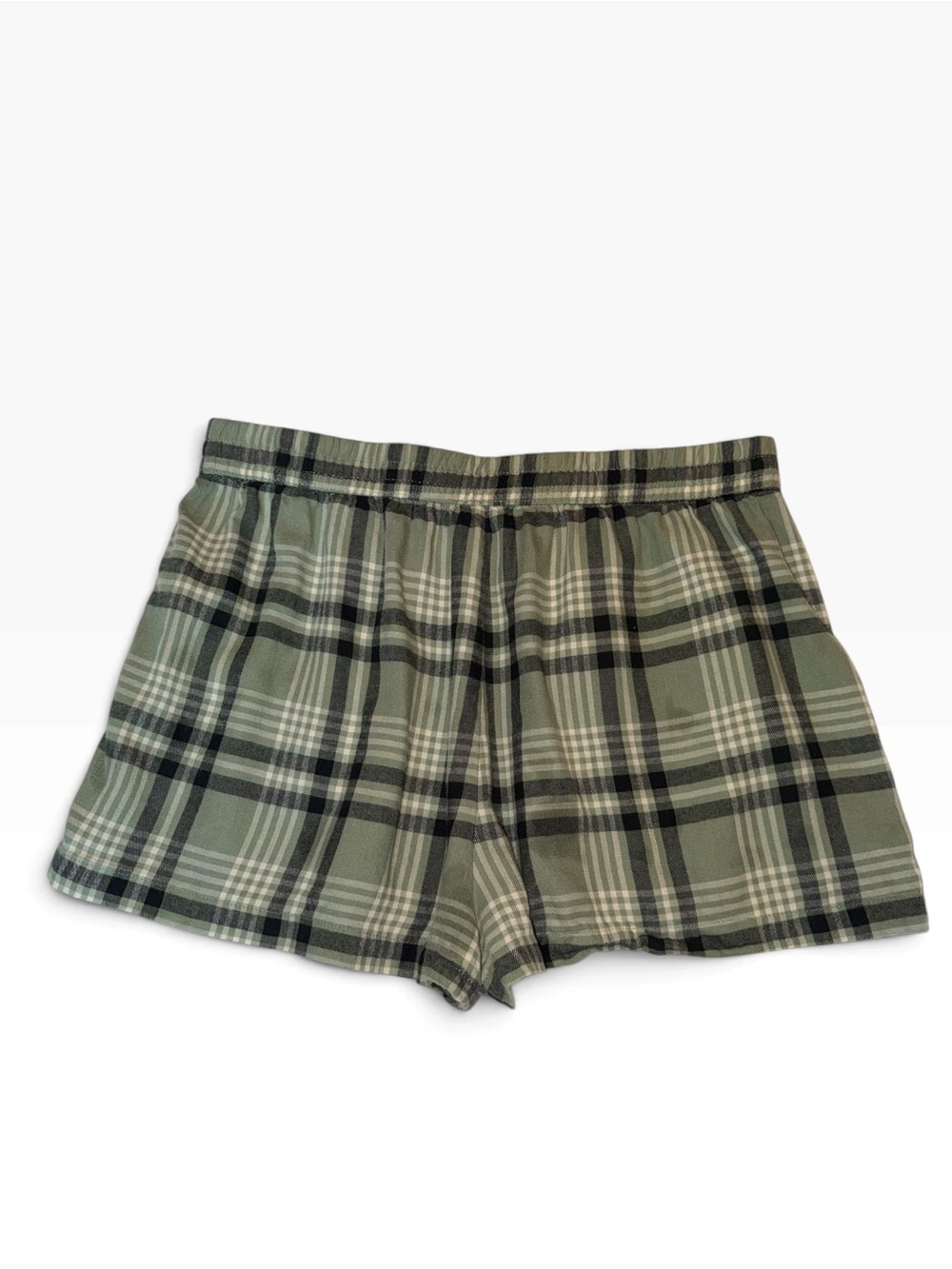 Women's Forever21 Green Plaid Shorts Large